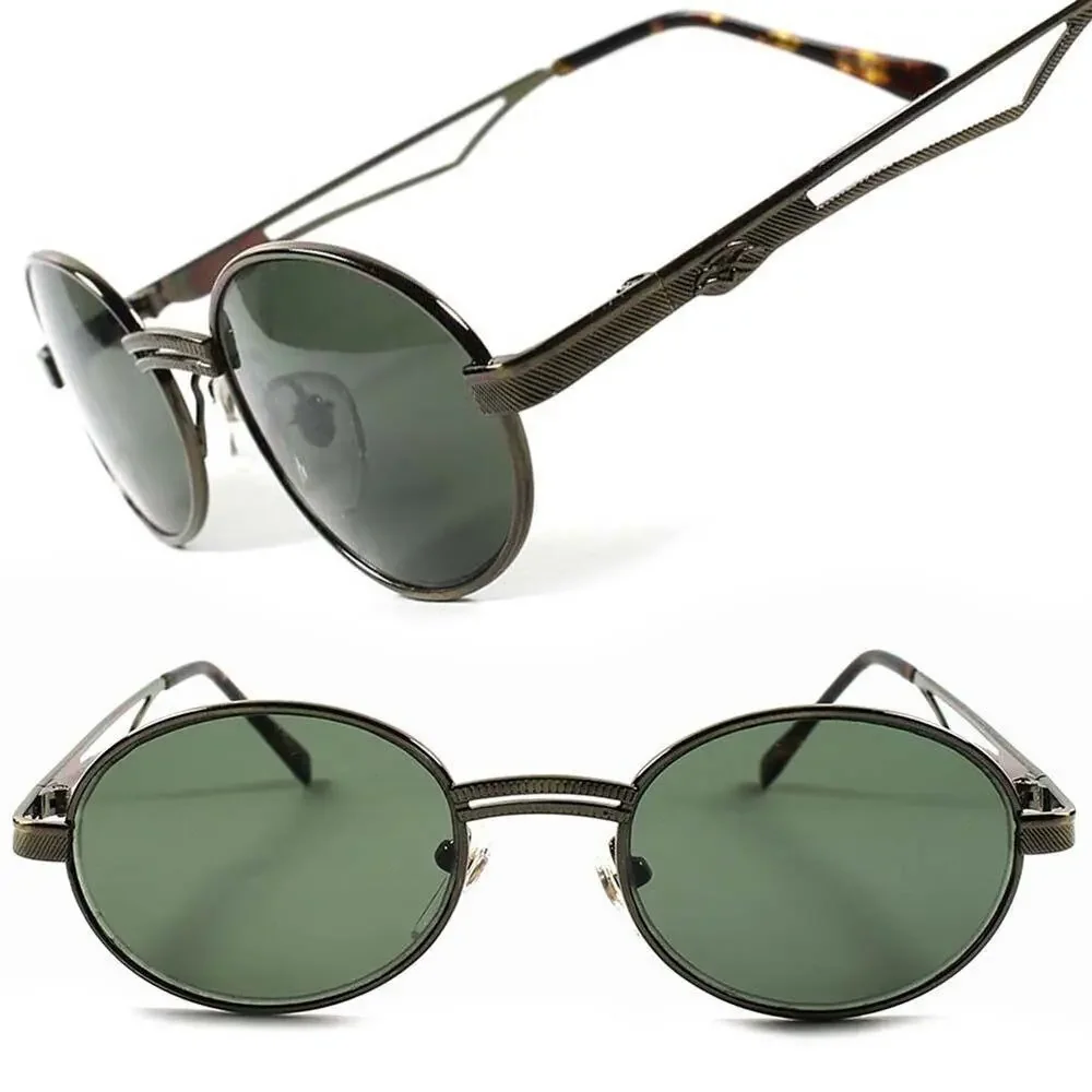 Vintage Retro Hipster Fashion Old School Mens Womens Oval Round Sunglasses